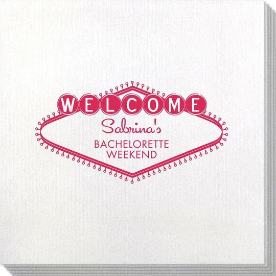 Welcome Marquee Bamboo Luxe Napkins